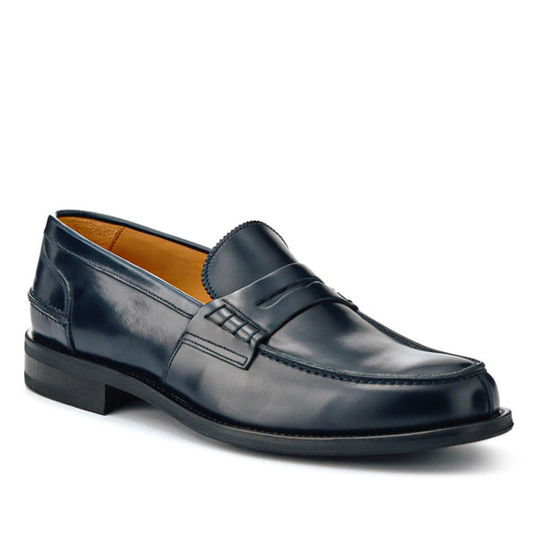 jones bootmaker Men's Chorleywood2 Leather Penny Loafers - Navy