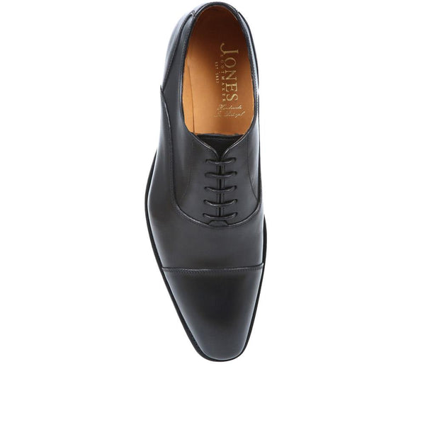 Jones Bootmaker Men's Cologne Leather Oxford Shoes - Black
