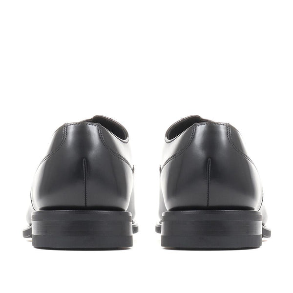 Jones Bootmaker Men's Comanche Wide Fit Goodyear Welted Leather Oxford S - Black