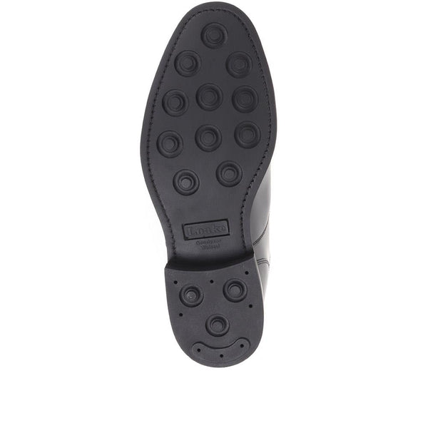 Jones Bootmaker Men's Comanche Wide Fit Goodyear Welted Leather Oxford S - Black