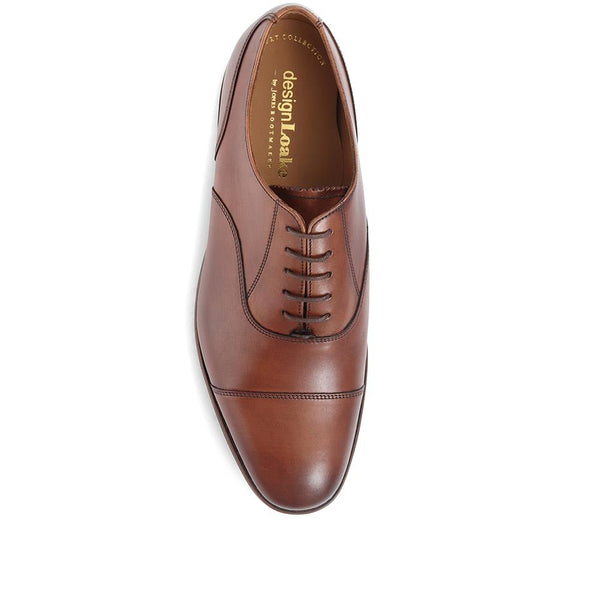 Jones Bootmaker Men's Comanche Wide Fit Goodyear Welted Leather Oxford S - Brown