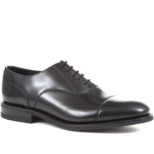 jones bootmaker Men's Comanche Wide Fit Goodyear Welted Leather Oxford S - Black
