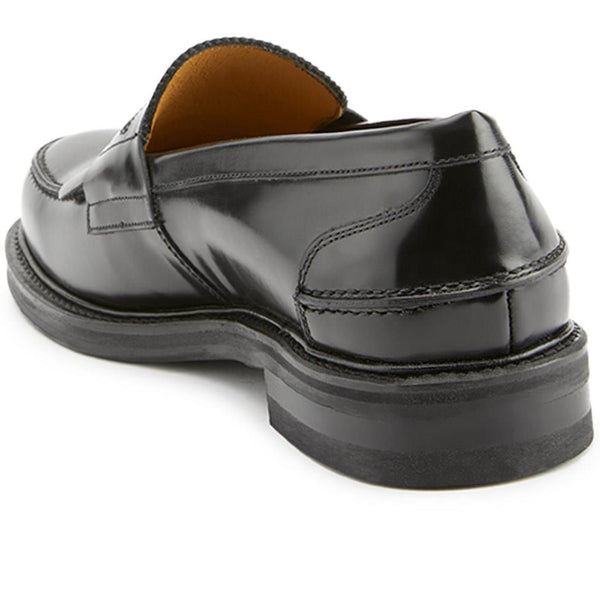 Jones Bootmaker Men's Conrad Leather Loafers - Black Polished