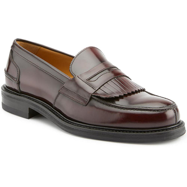 jones bootmaker Men's Conrad Leather Loafers - Burgundy