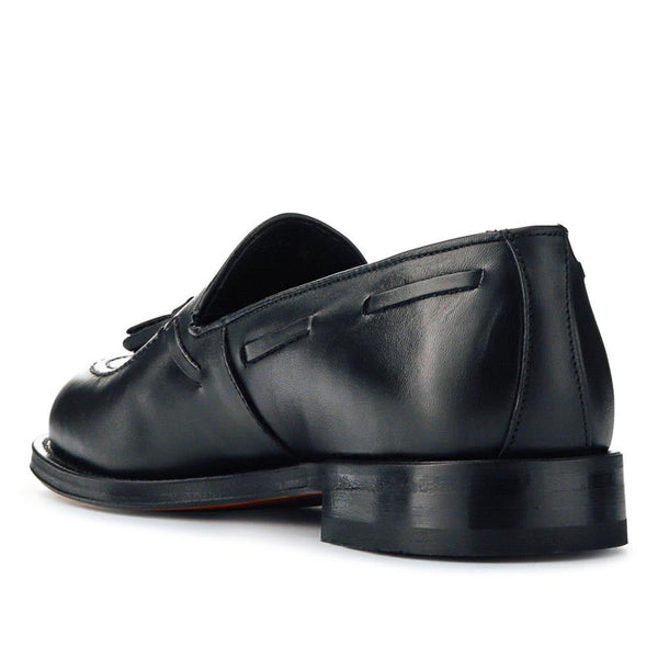 Jones Bootmaker Men's Corsino Smart Leather Loafers - Black