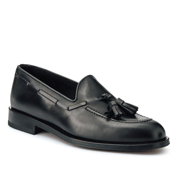 jones bootmaker Men's Corsino Smart Leather Loafers - Black