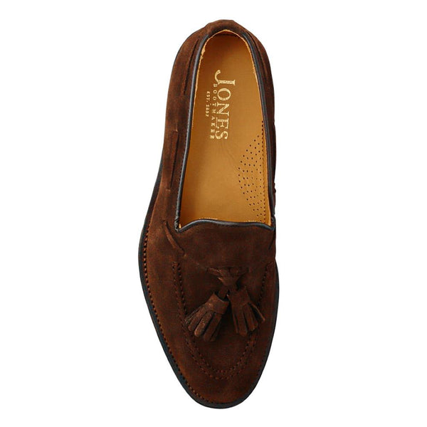 Jones Bootmaker Men's Corsino Smart Leather Loafers - Dark Brown Suede