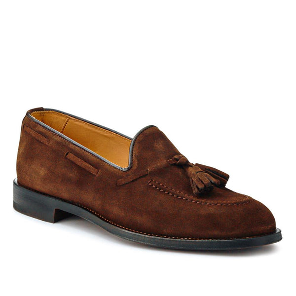 jones bootmaker Men's Corsino Smart Leather Loafers - Dark Brown Suede