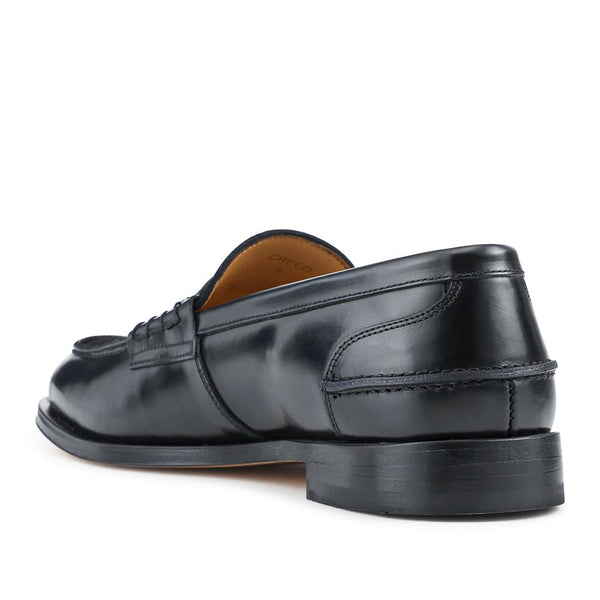 Jones Bootmaker Men's Creed Smart Leather Slip-Ons - Black-Black Suede