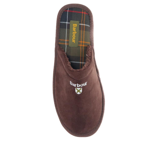 Jones Bootmaker Men's Cushioned Mule Slippers - Chocolate