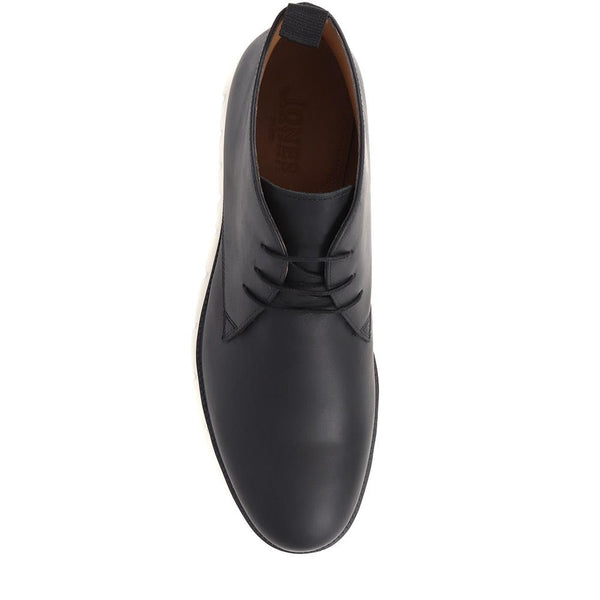 Jones Bootmaker Men's Daemon Leather Chukka Boots - Black Nubuck