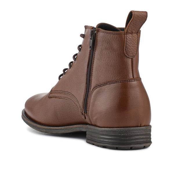 Jones Bootmaker Men's Dalias Leather Ankle Boots - Chestnut