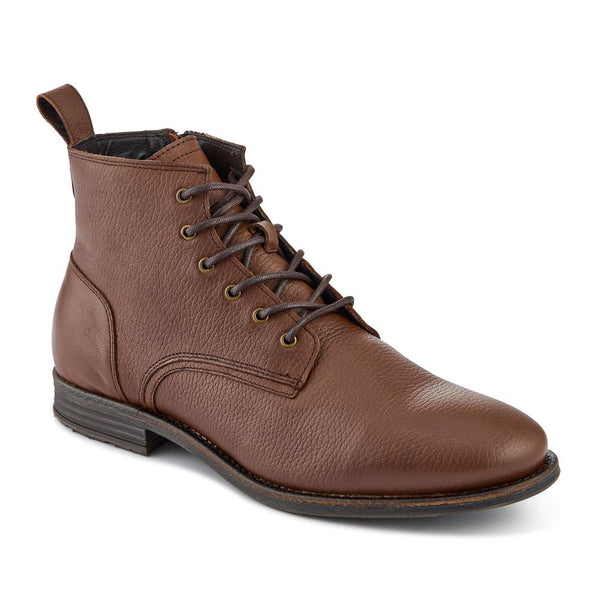 jones bootmaker Men's Dalias Leather Ankle Boots - Chestnut