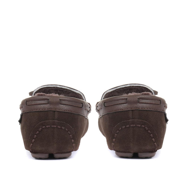 Jones Bootmaker Men's Dallas Sheepskin Lined Slippers - Brown