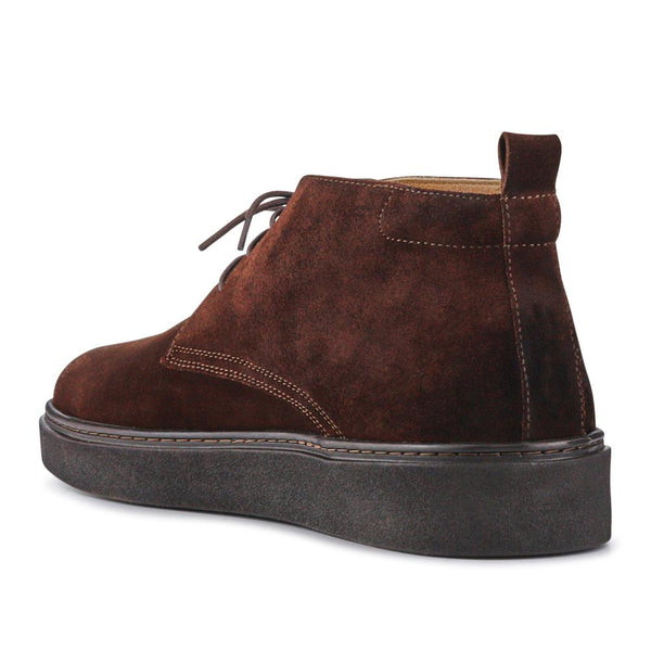 Jones Bootmaker Men's Dane Leather Lace-Up Boots - Brown Suede