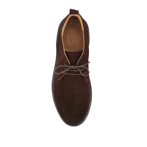 Jones Bootmaker Men's Dane Leather Lace-Up Boots - Brown Suede