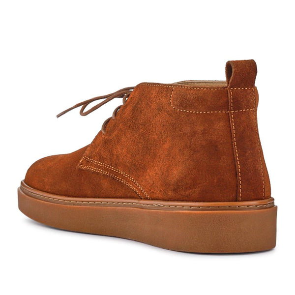 Jones Bootmaker Men's Dane Leather Lace-Up Boots - Tan Suede