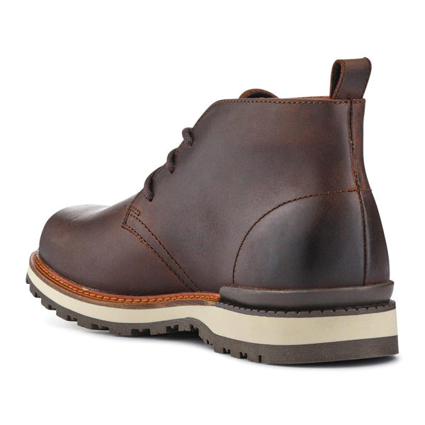 Jones Bootmaker Men's Darrel Grippy Leather Ankle Boots - Brown