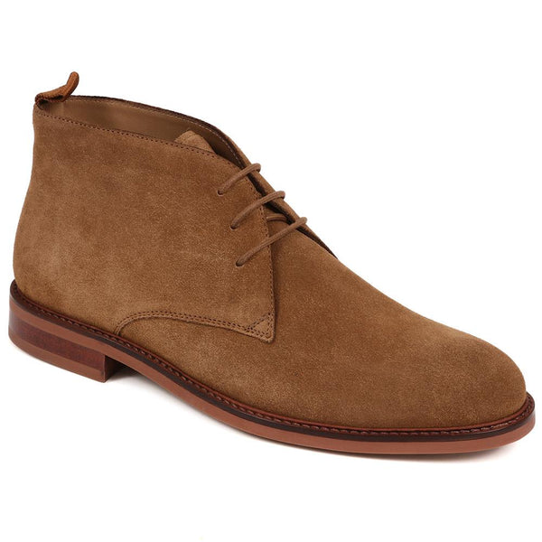 jones bootmaker Men's Deacon Suede Chukka Boots - Tan Suede