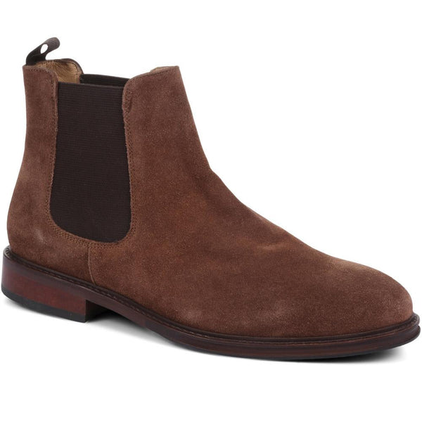 jones bootmaker Men's Deakin Chelsea Boots - Brown Suede