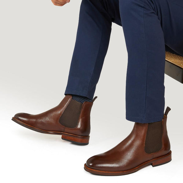 Jones Bootmaker Men's Deakin Chelsea Boots - Chestnut