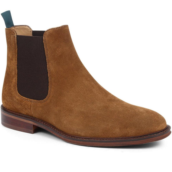 jones bootmaker Men's Deakin Chelsea Boots - Tan Suede