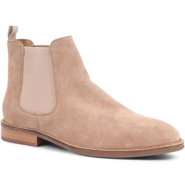 jones bootmaker Men's Deakin Leather Chelsea Boot - Sand Suede