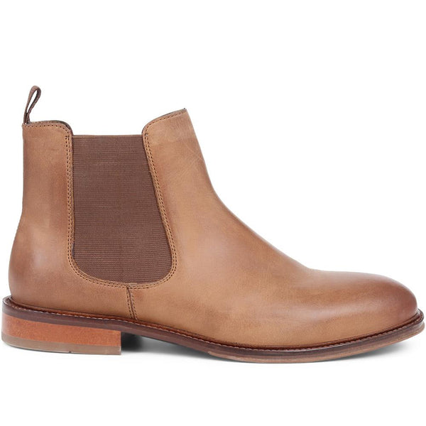 Jones Bootmaker Men's Debden Leather Chelsea Boots - Tan Nubuck