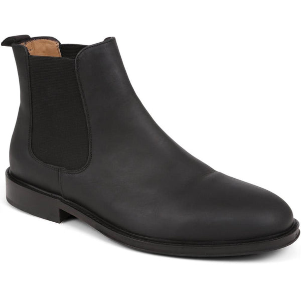 jones bootmaker Men's Debden Oiled Nubuck Leather Chelsea Boots - Black Nubuck