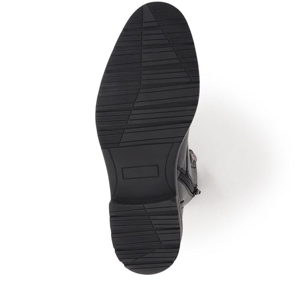 Jones Bootmaker Men's Derry Leather Lace-Up Boots - Black