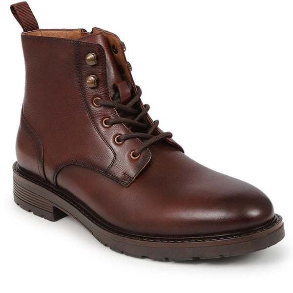 jones bootmaker Men's Derry Leather Lace-Up Boots - Brown