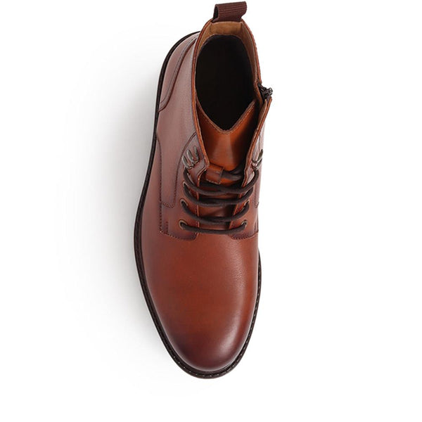 Jones Bootmaker Men's Derry Leather Lace-Up Boots - Tan