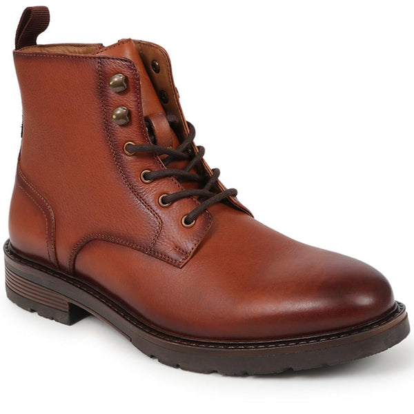 jones bootmaker Men's Derry Leather Lace-Up Boots - Tan