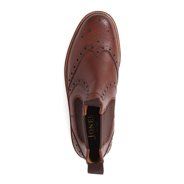 Jones Bootmaker Men's Desborough Leather Chelsea Boots - Cognac