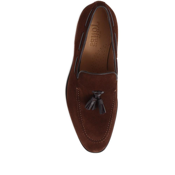 Jones Bootmaker Men's Devon2 Leather Loafers - Brown Suede
