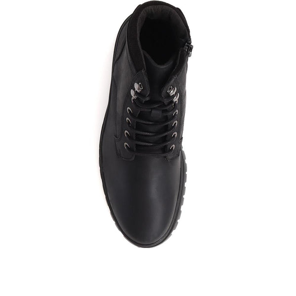 Jones Bootmaker Men's Dexton Leather Ankle Boots - Black