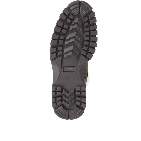 Jones Bootmaker Men's Dexton Leather Ankle Boots - Khaki