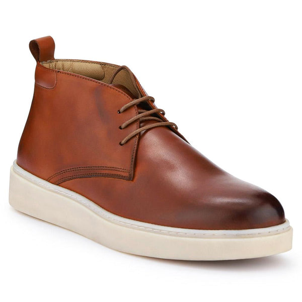 jones bootmaker Men's Dixon Leather Chukka Boots - Tan