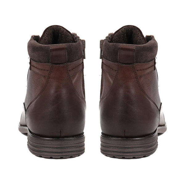 Jones Bootmaker Men's Docklands Leather Lace-Up Boots - Dark Brown