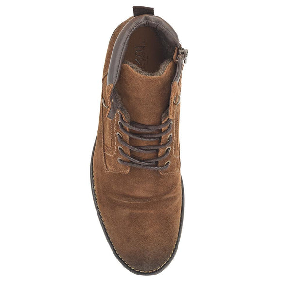 Jones Bootmaker Men's Docklands Leather Lace-Up Boots - Tobacco Suede