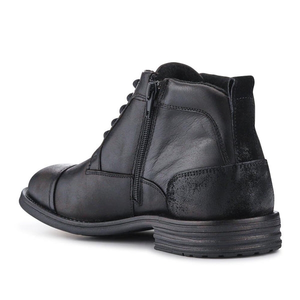 Jones Bootmaker Men's Dorian Smart Leather Ankle Boots - Black