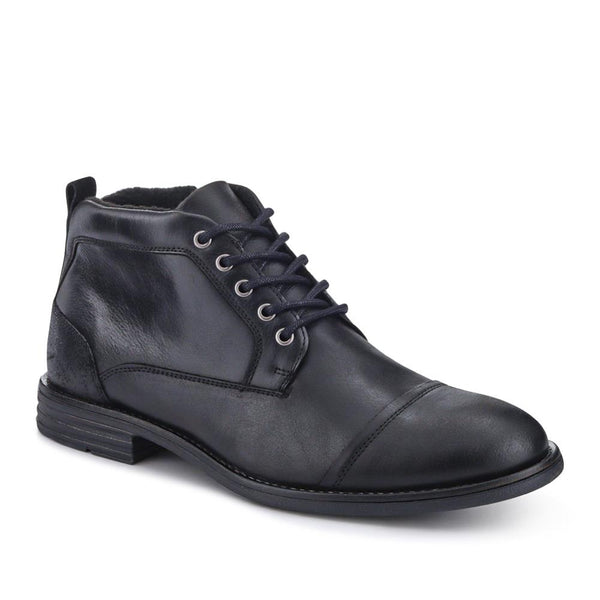 jones bootmaker Men's Dorian Smart Leather Ankle Boots - Black