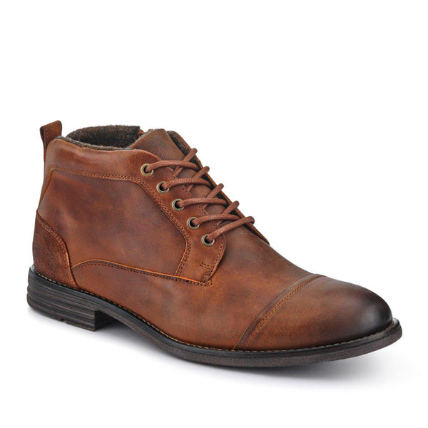 jones bootmaker Men's Dorian Smart Leather Ankle Boots - Tan