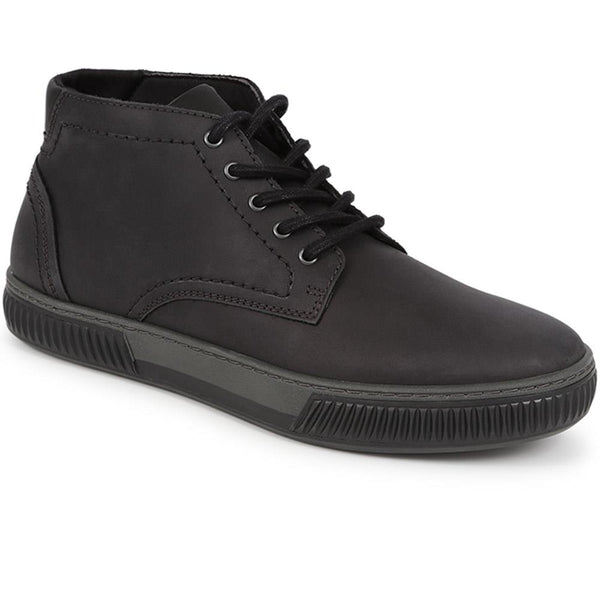 jones bootmaker Men's Dorset Leather Chukka Boots - Black