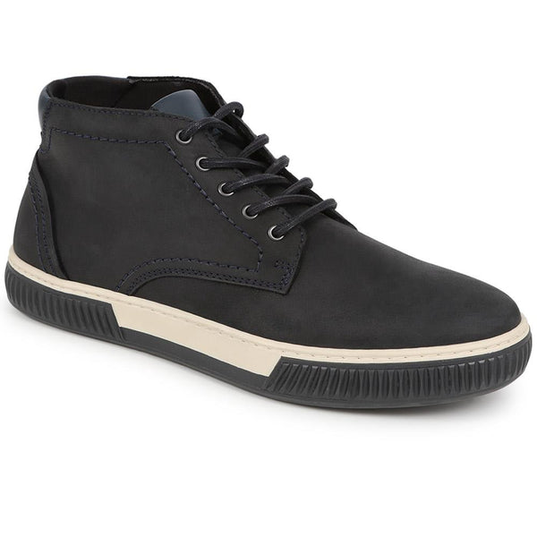 jones bootmaker Men's Dorset Leather Chukka Boots - Navy