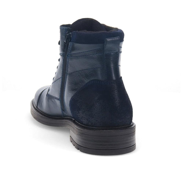 Jones Bootmaker Men's Dusseldorf Leather Lace-Up Boots - Navy