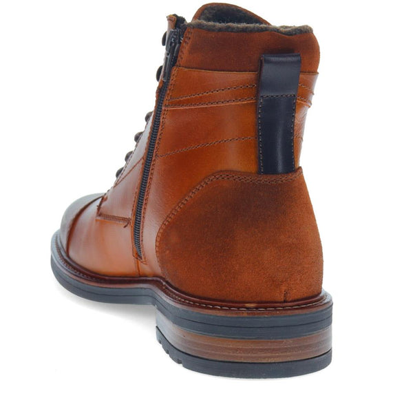 Jones Bootmaker Men's Dusseldorf Leather Lace-Up Boots - Tan