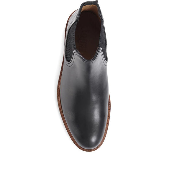 Jones Bootmaker Men's Eastbourne Leather Chelsea Boots - Black