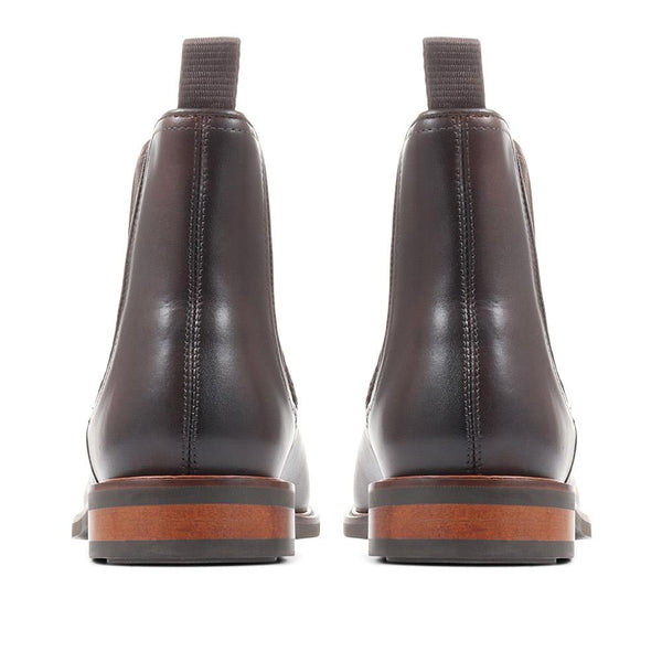 Jones Bootmaker Men's Eastbourne Leather Chelsea Boots - Dark Brown