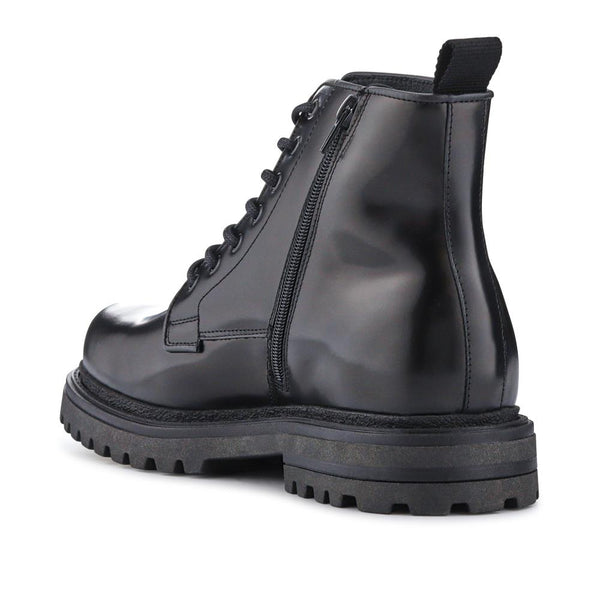 Jones Bootmaker Men's Elias Leather Lace-Up Boots - Black Leather